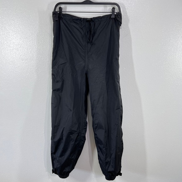 REI Vintage Gore-Tex Rain Pants Small Black Made in USA Waterproof Hiking Shell - Picture 1 of 10